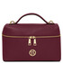 Scrigno Soft leather duffle bag Bordeaux