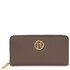 Financier Exclusive zip around leather wallet Dark Taupe