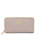Financier Exclusive zip around leather wallet Beige