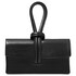 TL Bag Metallic leather clutch Black