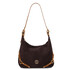 Sierra Suede leather shoulder bag Dark Brown