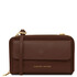 Urania Leather wallet/phone holder with strap Coffee