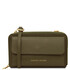 Urania Leather wallet/phone holder with strap Forest Green