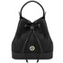 Minerva Leather bucket bag Black