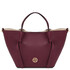 Legame Leather shopping bag - Large size Bordeaux