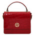 Croque Croc print leather handbag Red