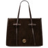 Frame Suede leather shoulder bag Dark Brown