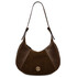 Goccia Leather hobo bag Coffee
