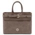 Tenace Suede leather handbag Dark Taupe