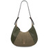 Goccia Leather hobo bag Forest Green