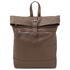 London Soft leather backpack Dark Taupe