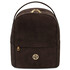 Volta Suede leather backpack Dark Brown