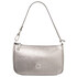 Parfait Metallic leather clutch Silver