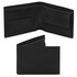 Exclusive 2 fold leather wallet for men with coin pocket Black