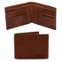 Exclusive 2 fold leather wallet for men Brown