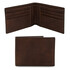 Exclusive 2 fold leather wallet for men Dark Brown