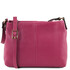 TL Bag Soft leather shoulder bag Fuchsia
