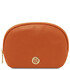 Vera Soft leather toiletry case Orange