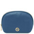 Vera Soft leather toiletry case Denim