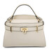Maisy Leather tote Beige