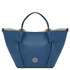 Legame Leather shopping bag - Large size Denim