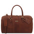 Lisbona Travel leather duffle bag - Large size Brown