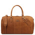 Lisbona Travel leather duffle bag - Large size Natural
