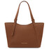 Libra Leather shoulder bag Cognac