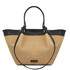 Soleil Raffia shopping bag Black