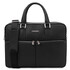 Treviso Leather laptop briefcase Black