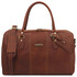 Lisbona Travel leather duffle bag - Small size Brown