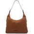 Plenia Leather shopping bag Cognac