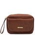 Ivan Leather handy wrist bag for men Brown