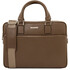 Ferrara Leather laptop briefcase Dark Taupe