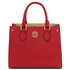 Croque Leather handbag Lipstick Red