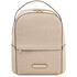 Dedalo Woven printed leather backpack Beige