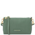 Dedalo Woven printed leather shoulder bag Green