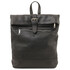 London Soft leather backpack Black