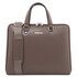 Verona Saffiano Leather Business Bag Dark Taupe