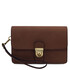 Oliver Leather handy wrist bag Dark Brown