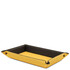 Leather valet tray Yellow