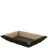 Leather valet tray Black