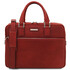 Ferrara Leather laptop briefcase Red