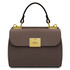 Armonia Leather handbag Dark Taupe