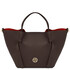 Legame Leather shopping bag - Large size Chocolate