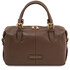 Ribelle Soft leather duffle bag Dark Taupe
