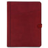 Adriano Leather document case with button closure Red