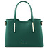 Olimpia Leather tote - Medium size Teal
