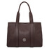 Callie Soft leather shoulder bag Chocolate