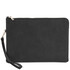 Giulio Maxi leather clutch with handle Black